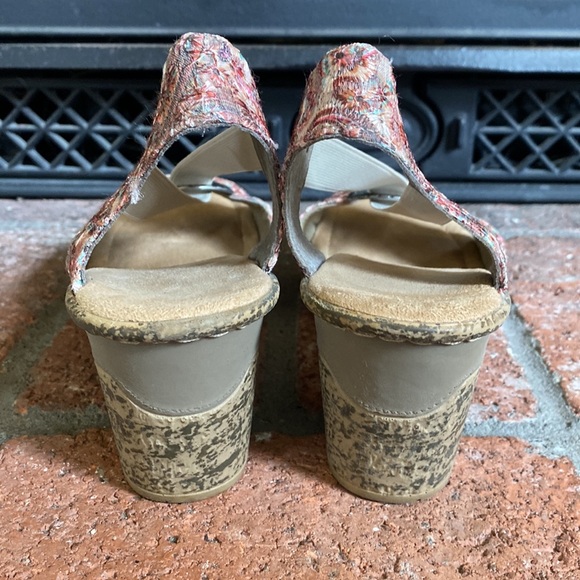 Rieker Regina Slingback T Strap Wedge Sandal SZ 10 EU 41 EUC! - Picture 8 of 8